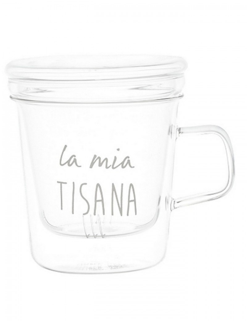 Mug con infusore in vetro la mia TISANA Simple Day